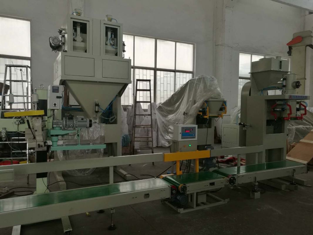 Pneumatic Drive Auto Bagging Machines , Powder Bag Filling Machine With ReCheck Weigher