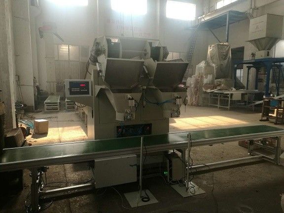 Dual Spout Net Weighing Potato Packing Machine AC380V / 220V Suitable For Carton Or Bags