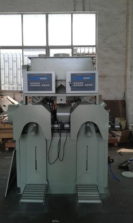 Cement / Clay Dual Spout Valve Bag Filling Machine With Electric Control Cabinet