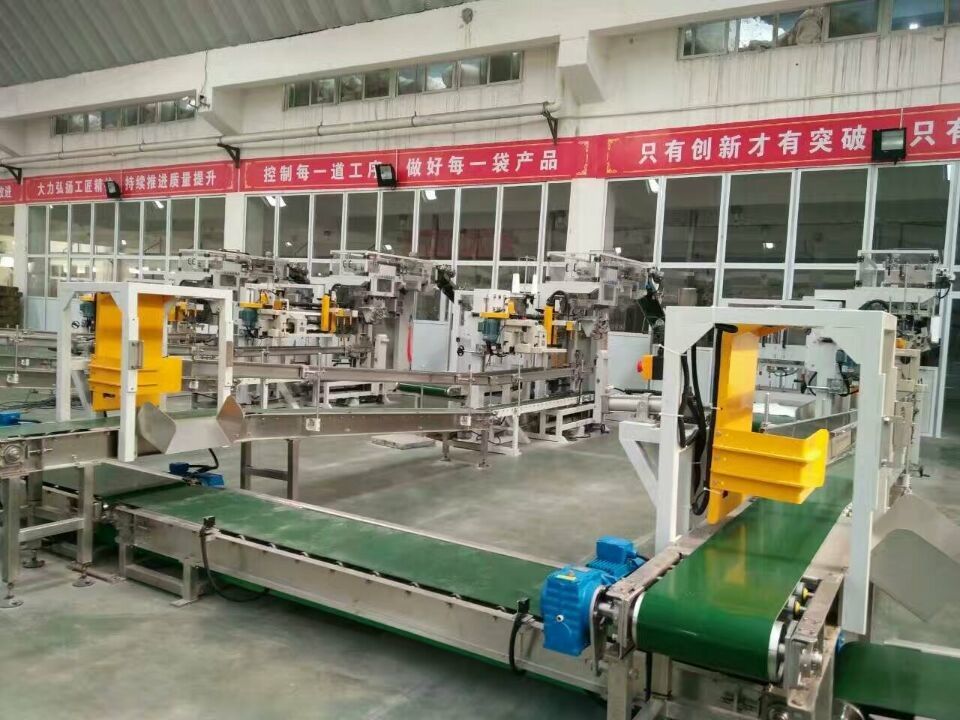 High Efficiency Fully Automatic Packing Machine With Auto Bag Sealer / Bag Filled